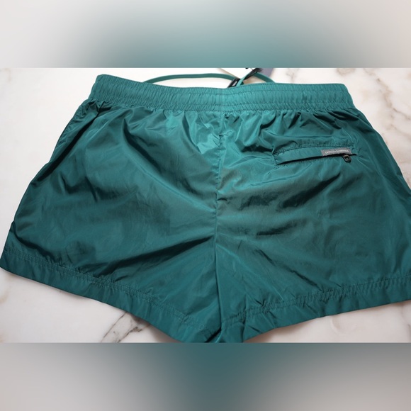 Dolce&Gabbana Green Graphic Swim Shorts - Picture 2 of 3